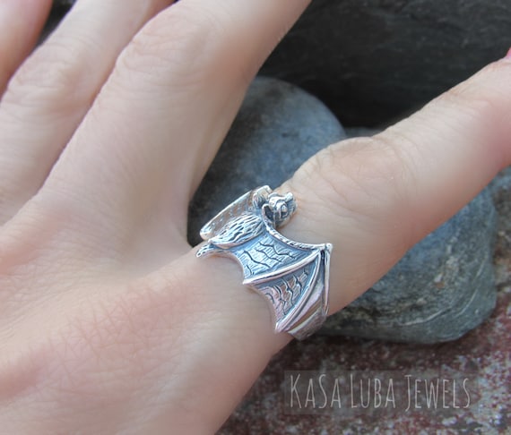 Bat rings hotsell sterling silver