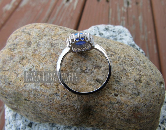 Lab opal rings sale