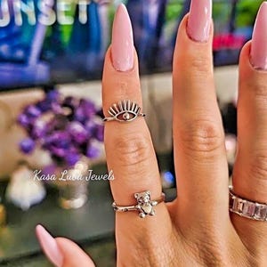 Bear Sterling silver ring sizes 3-11 SOLID sterling stamped 925 silver Tarnish free