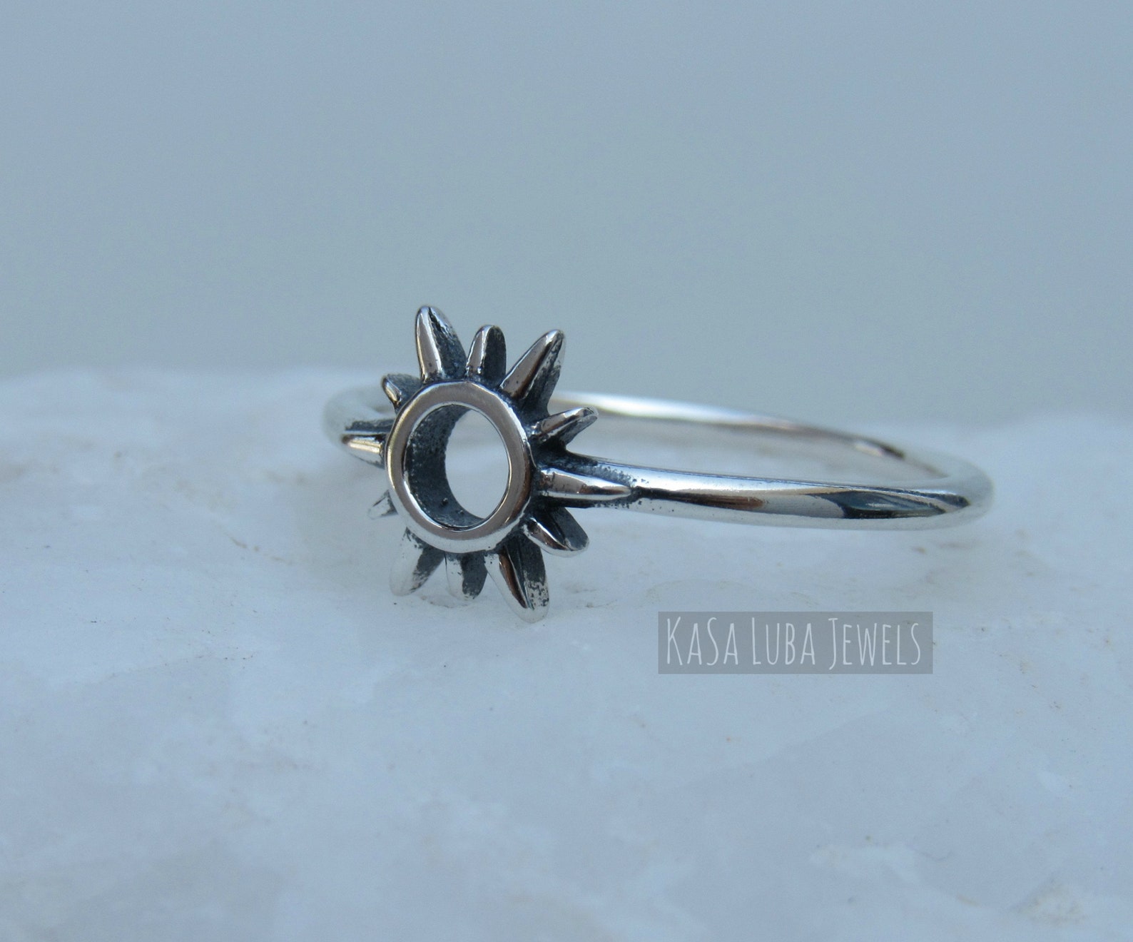 Solid Sterling Silver Sun Ring Stamped 925 Hope Ring - Etsy