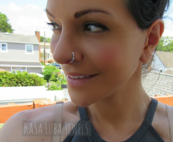 Silver Nose Ring Hoop | Choker | Pata Pata Jewelry