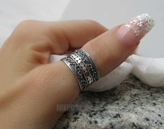 Sterling Silver Bali Symmetric Rings Sterling Silver Bali Symmetric Rings