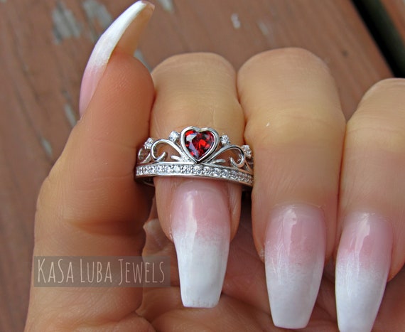 Diamond Heart Ring 1/4 ct tw Round-cut 10K White Gold | Kay