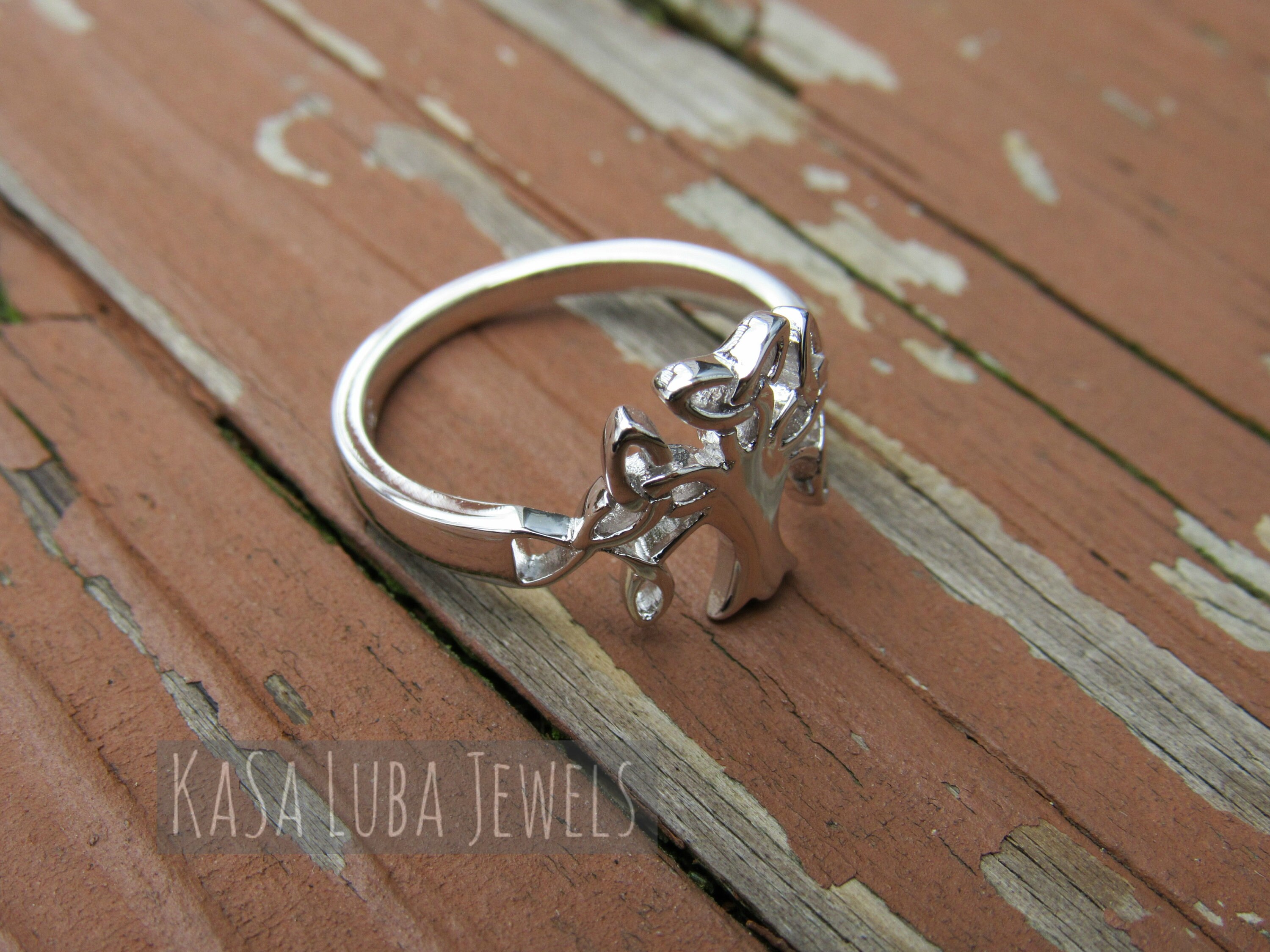 Sterling Silver Celtic Tree of Life Ring - Etsy