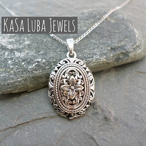 Sterling silver Flower Pendant - SOLID sterling - gift for her - plumeria - power - 925 silver