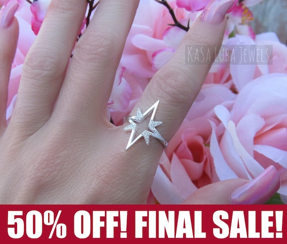 ★SENTIMENTS★ NO.559 [SILVER] STAR CUBIC RING NO.559 [SILVER] STAR CUBIC RING - 센티멍 l SENTIMENTS
