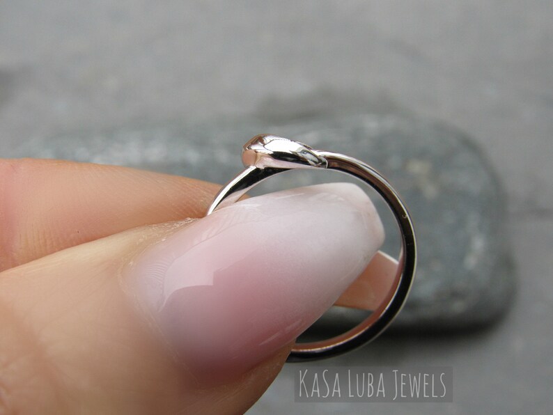 Sterling Silver Knot Ring Promise Ring Simple Ring Etsy