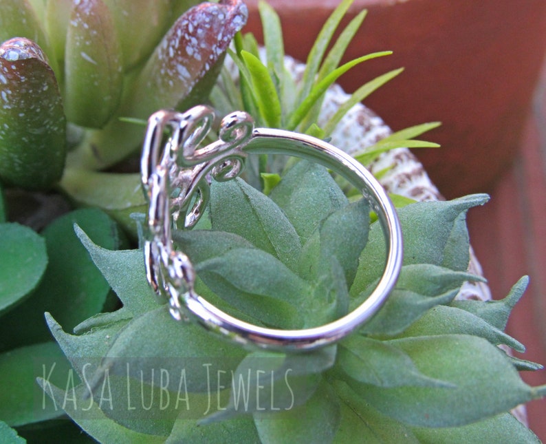 statement ring silver ring unique ring Celtic silver ring