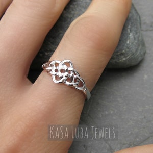 Celtic silver ring, celtic jewelry, silver ring - solid sterling silver -  simple ring - gifts for her