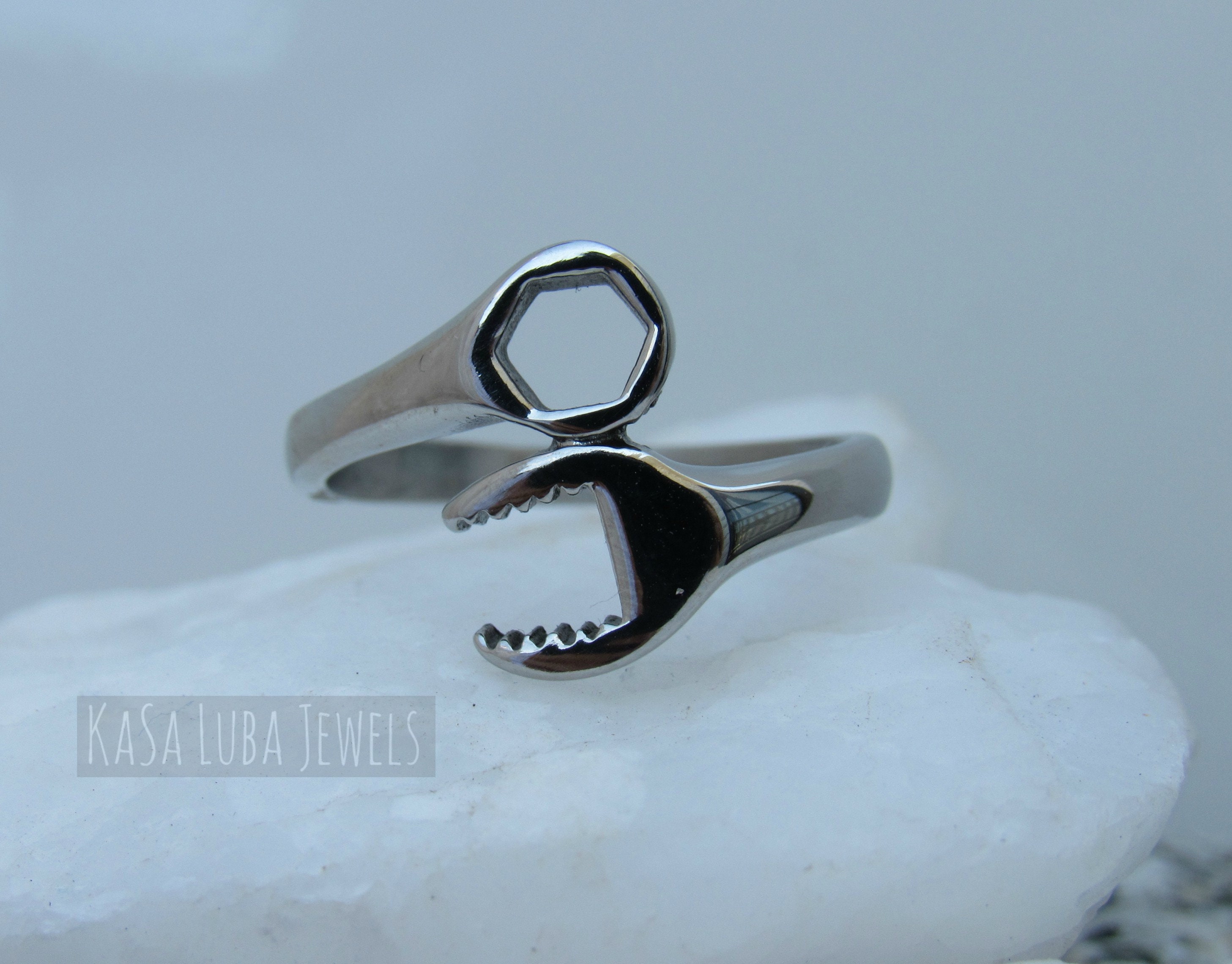 Stainless Steel Wrench Ring: Mechanic Engineer Jewelry - Etsy