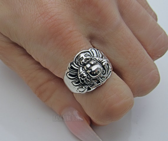 Buddha to Buddha 500 Chain Ring Silver | yiannis-jewellery.com