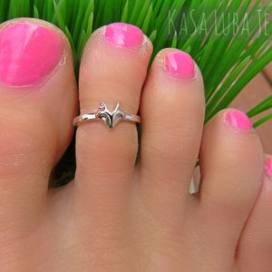 Silver Fox toe ring, Fox ring, Silver ring, Toering  - stamped 925 - solid silver - vacation jewelry