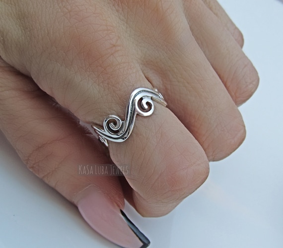 Bague vague argent 925 hotsell