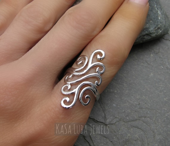 Sterling silver 2024 bold rings