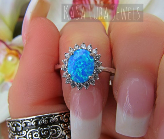 Lab opal best sale rings