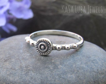 Sterling silver Boho ring, Bohemian silver ring, womens Bali Celtic ring, simple ring, cute ring, stamped 925, gift for her