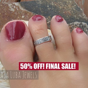 Sterling Silver toe ring, silver toering  - stamped 925 - solid silver - vacation jewelry