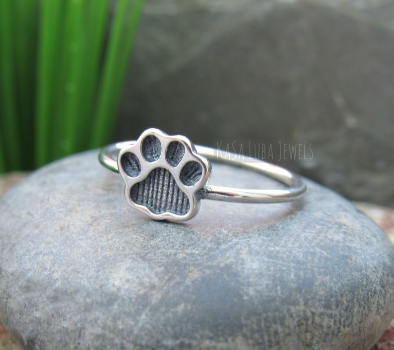 Unift Cute Dog Cat Paw Footprint Rings for Women Men Stainless Steel Finger  Ring Fashion Jewelry Animal Lover Birthday Gift 2024 - AliExpress