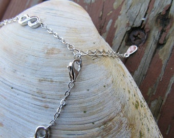 CZ Silver Infinity Bracelet, Sterling Silver - Infinity