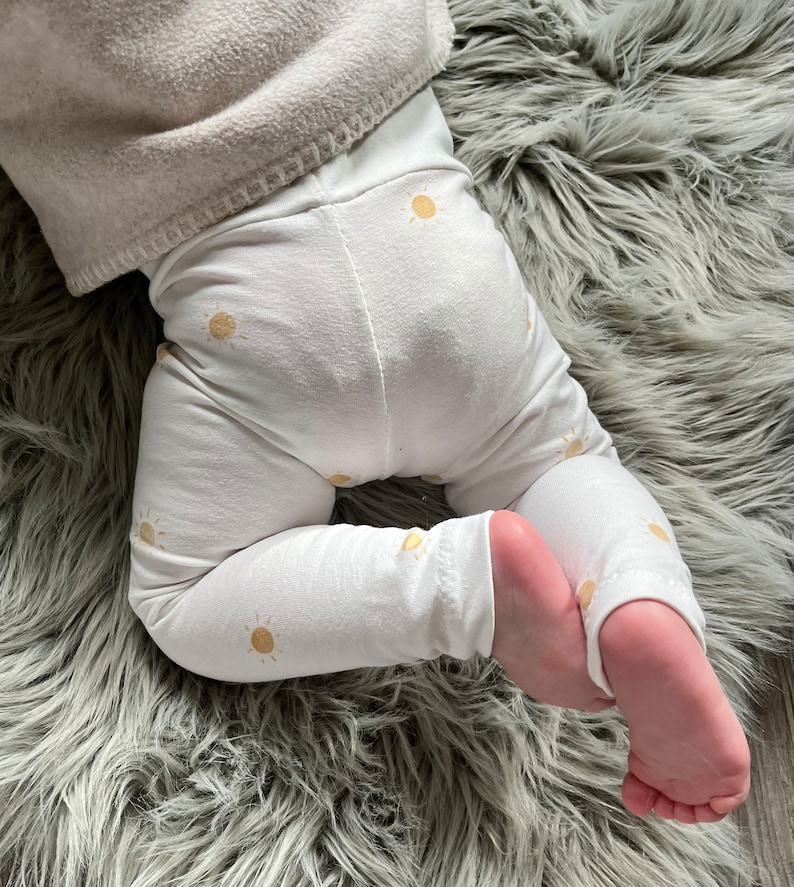 Leggins Baby Kleinkind Sonne gelb Bild 1