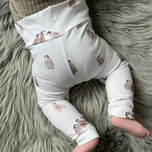 Legging bébé pingouin animal blanc image 1