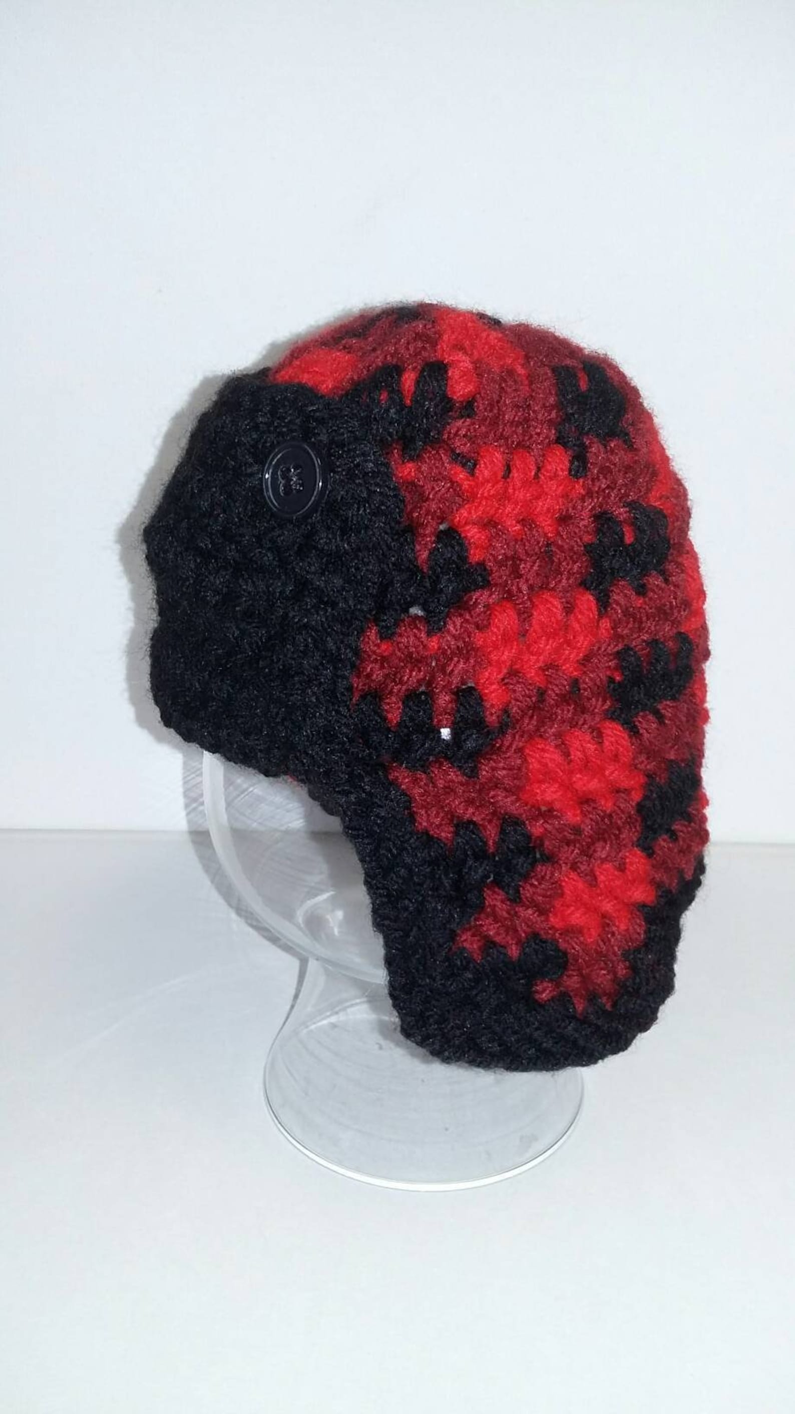 Plaid Lumberjack Crochet Hat / Boys Hat / Girls Hat / Winter Etsy
