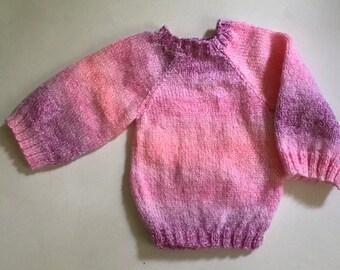 Pink baby sweater