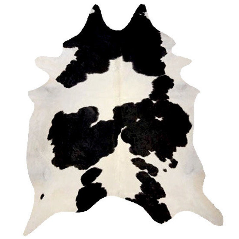 Amazing Black and White Cowhide Rug Cow Skin Rug Leather Hide Etsy