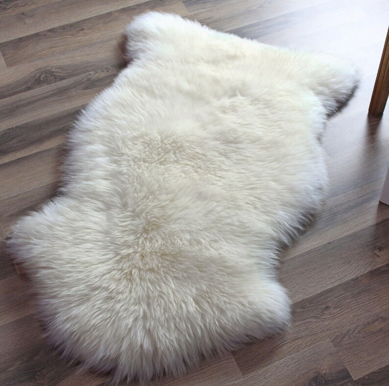 Genuine Real Sheepskin Rug Ivory Sheepskin Rug Single Pelt Etsy