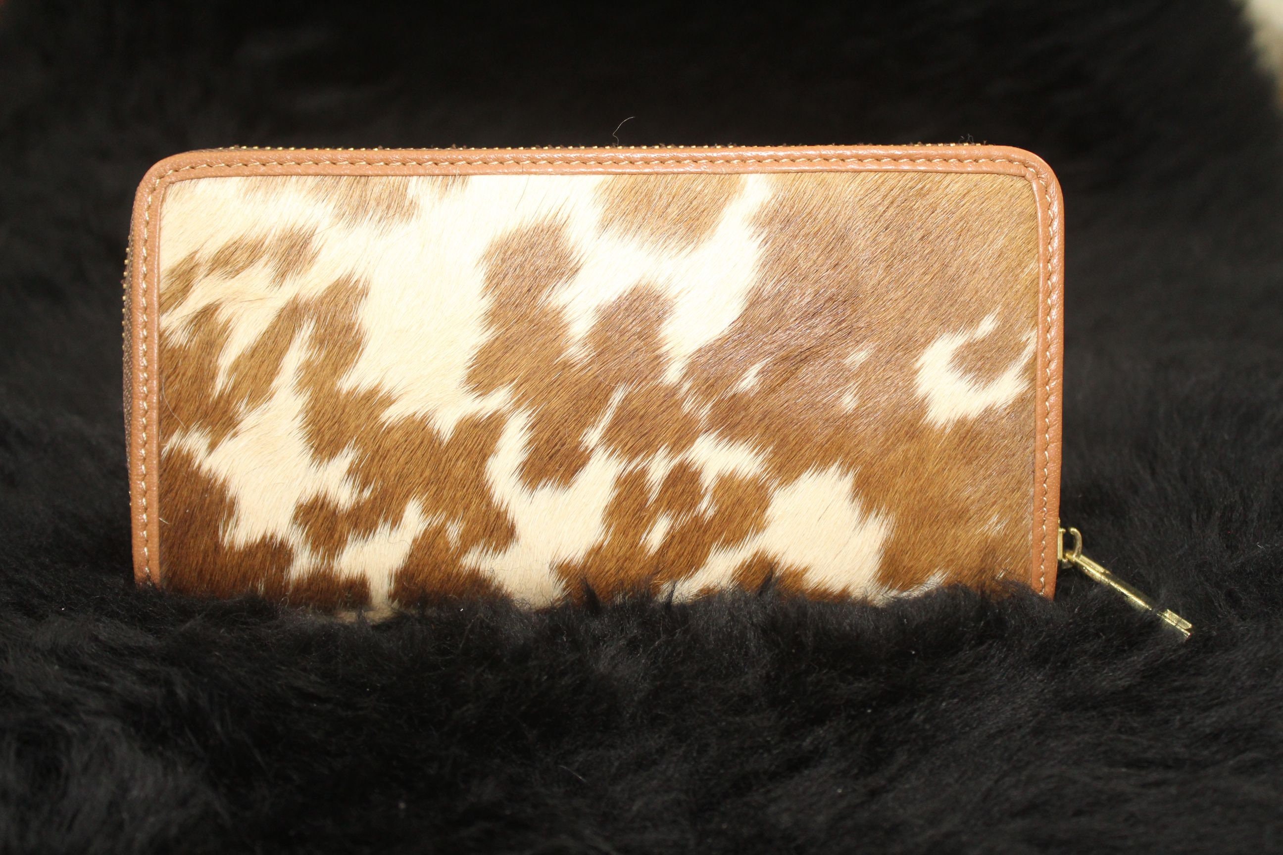 Cowhide Rug Wallet Real Cow Hide Leather Wallet for Womens Etsy