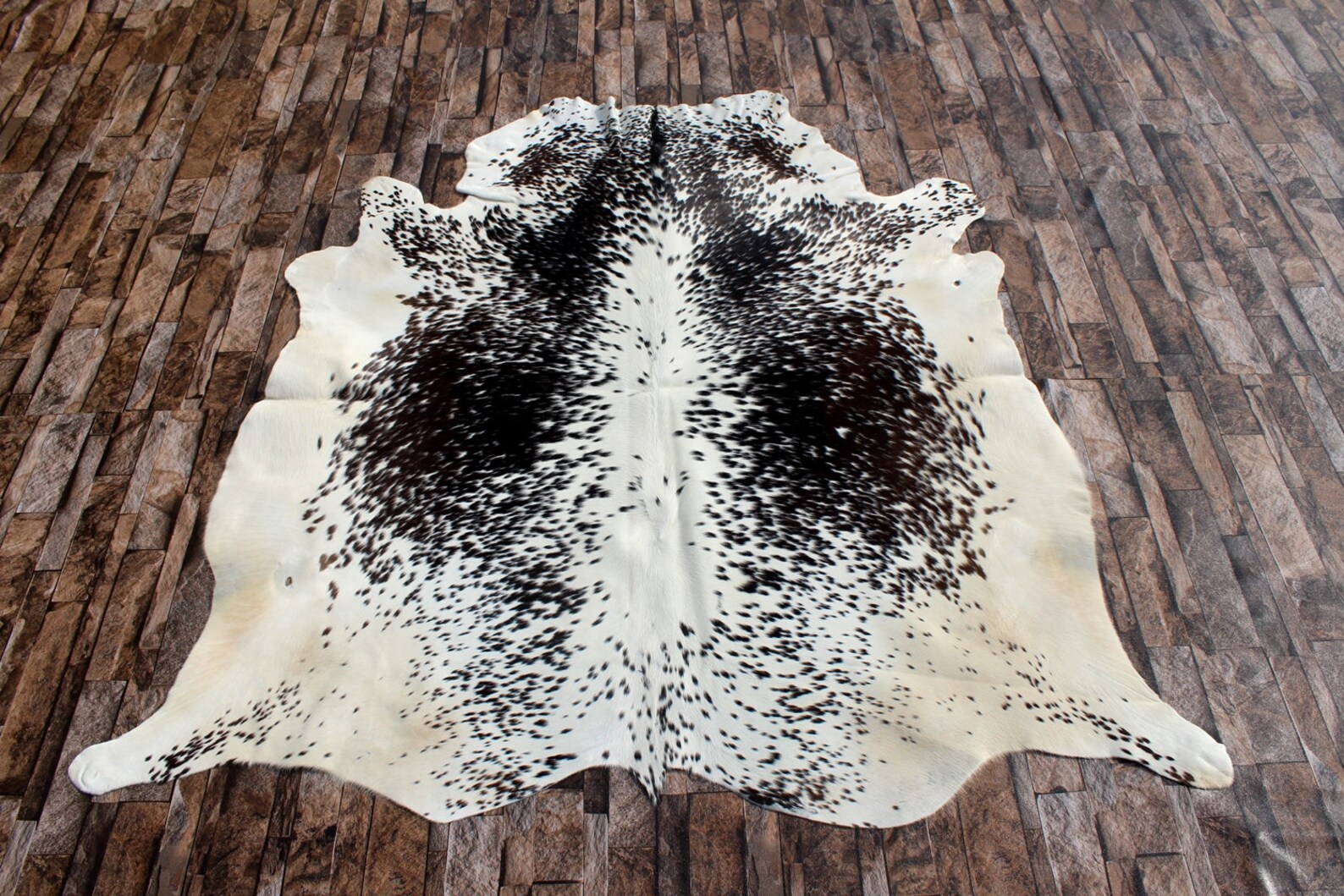 Tricolor Cowhide Rug Brazilian Cow Skin Rug Medium Cow Hide Etsy