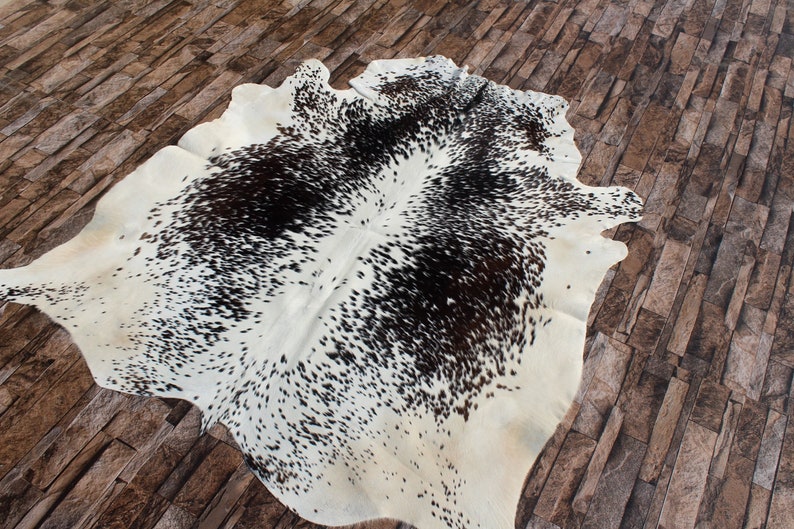 Tricolor Cowhide Rug Brazilian Cow Skin Rug Medium Cow Hide Etsy