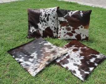 cowhide couch pillows
