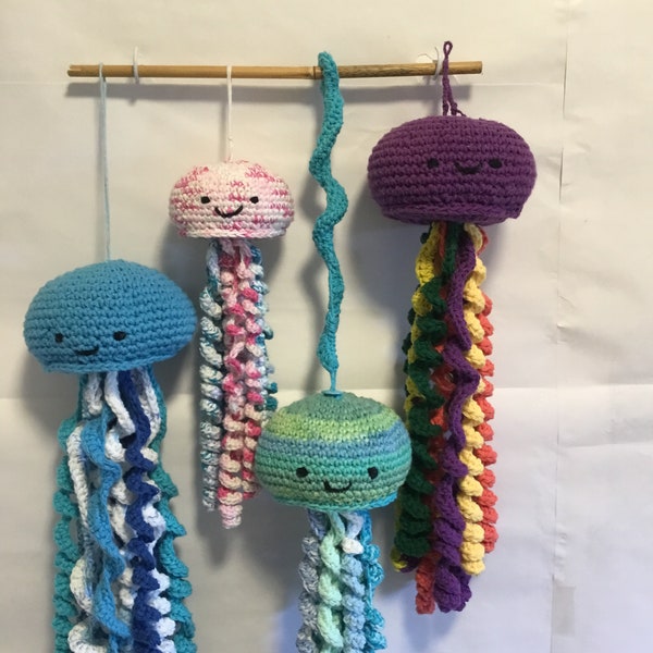 Jellyfish crochet  hand towel (1 )