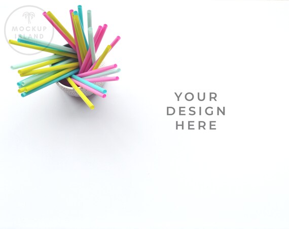 Colored Straws Styled Stock Coloured Straws Pastel Colored Straws Styled Stock Coloured Straws Pastel