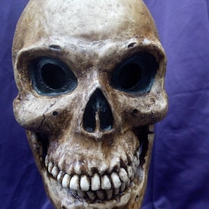 menschlicher Schädel Maske Halloween Kostüm Gelenk Kiefer