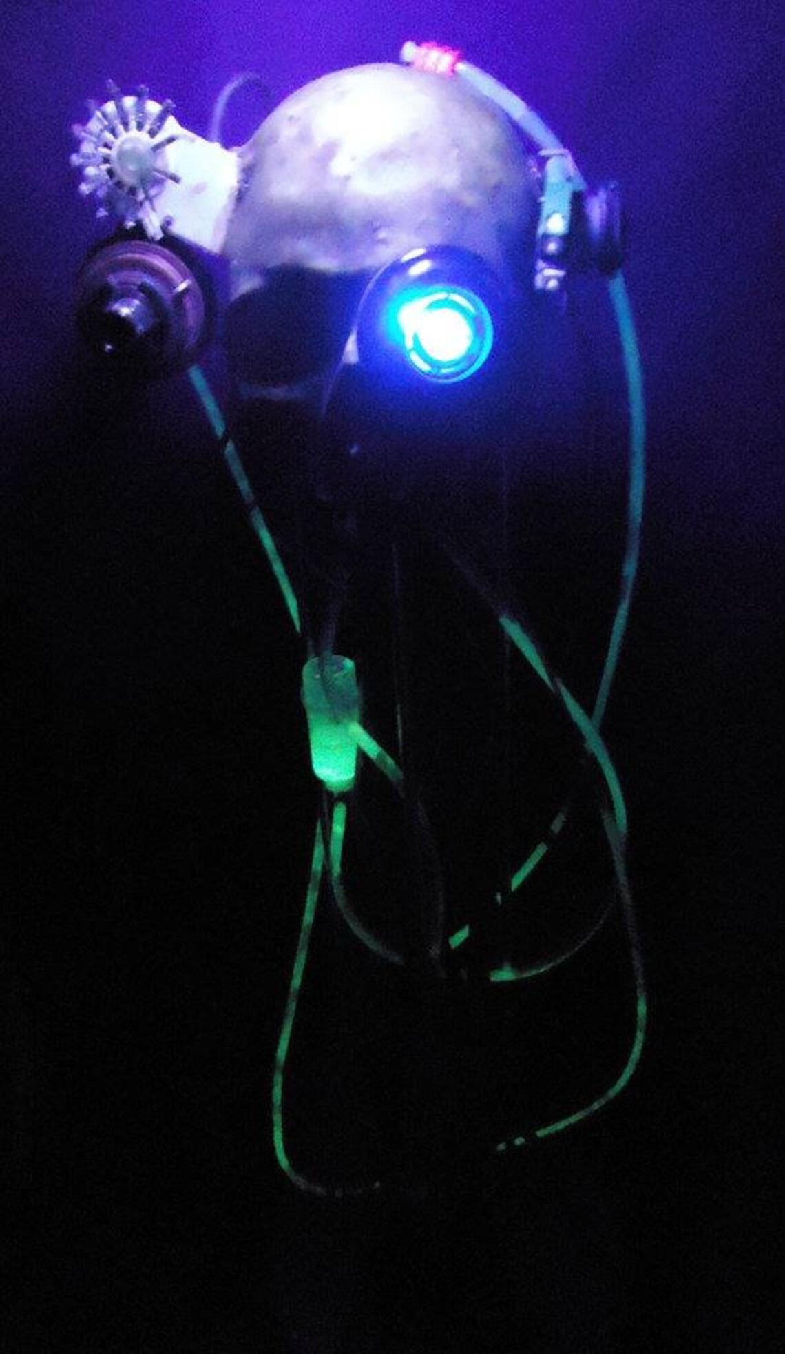 Cyberpunk Servo Skull Lifesize Steampunk Post Etsy