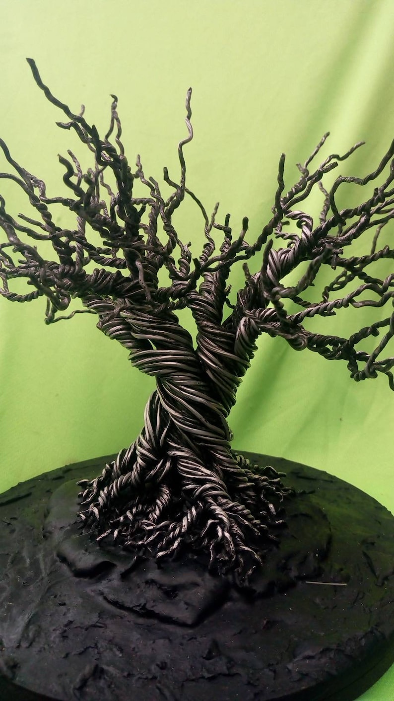 Gothic Wire Treecreepy Oakwire Tree of Life Wire Sculpture Etsy