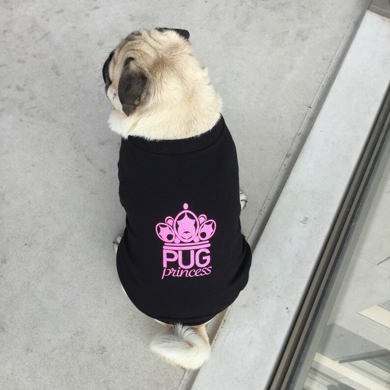 Pugfashion PUG PRINCESS Tshirt Etsy