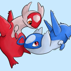 Latios and Latias sticker