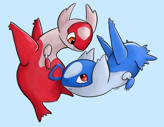 Latios and Latias sticker