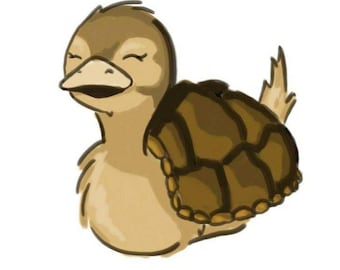 Turtle Duck Sticker