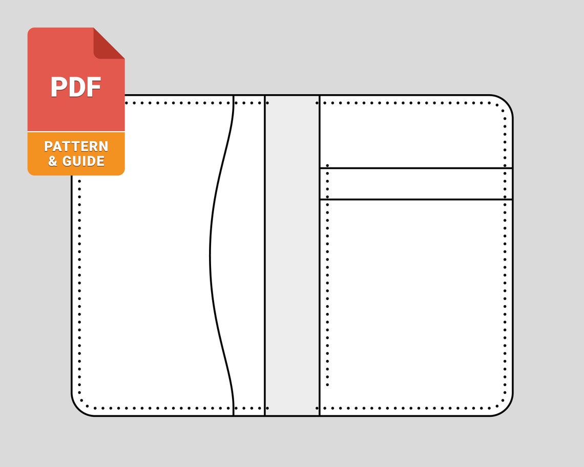 Nº103 Vertical Card Wallet PDF Pattern With Step-by-step Guide - Etsy