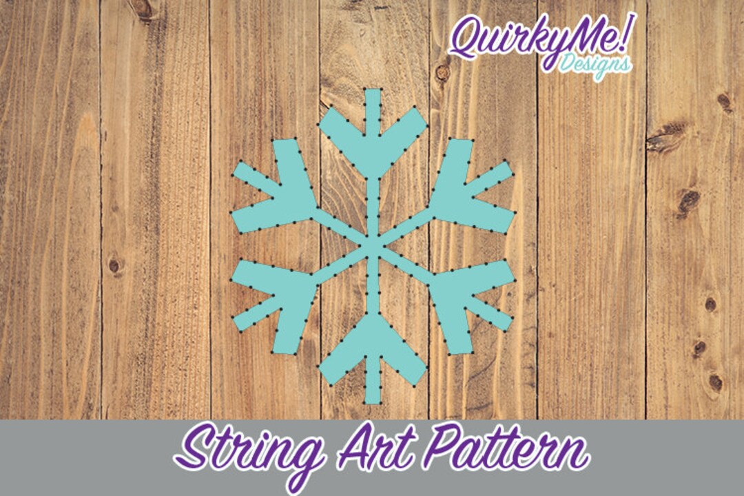 String Art Pattern - Snowflake 6x6 - Etsy