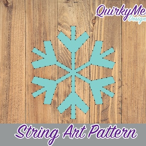 String Art Pattern - Snowflake 6x6