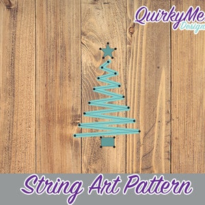 String Art Pattern - Ornament - Weihnachtsbaum 3x3