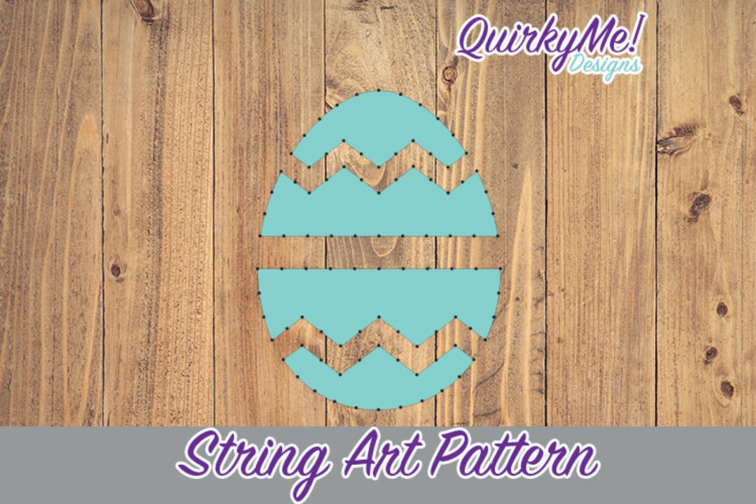 String Art Pattern - Easter Egg 6x6 - Etsy