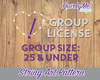 String Art Pattern - Group License (25 & Under)