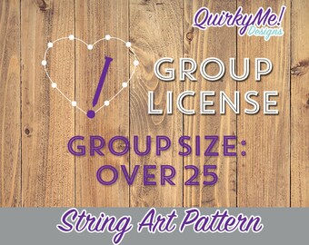 String Art Pattern - Group License (Over 25)