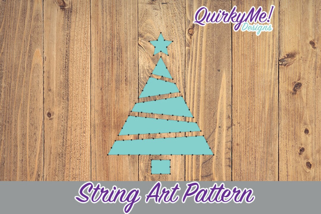 String Art Pattern - Christmas Tree 6x6 - Etsy